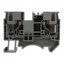 Złączka szynowa przelotowa zaciskowa szara 4mm2 1P UL