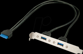 33096 Slot plate 2x USB 3.0 Type-A™ port