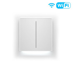 Dotykowy Włącznik Światła Wi-Fi Star Feather z Podświetlaniem Dwukanałowy