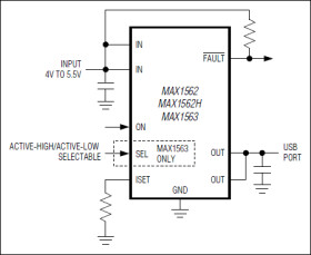 Programmable, 4A, USB, Current-Limited Switches with Autoreset and Fault Blanking