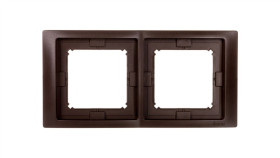 Simon Basic Neos Ramka Podwójna Ip44 Czekoladowy Bmrc2b/47