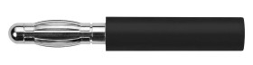 Adapter do złącz pomiarowych, rodzaj: żeński, męski, wtyk: 4mm, gniazdo: 4mm, 10A, czarny,