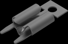 Uninsulated flat plug sleeve, 5.21 x 0.81 mm, 0.82 to 3.31 mm², nickel, tin-plated, 63968-1