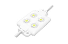 MODUŁ LED 5050 WODOODPORNY 4 LED CZERWONY 55x33x6mm