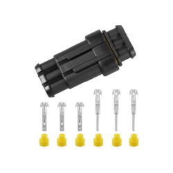 ZŁACZE SUPERSEAL 3-PIN KPL. WTYK + GNIAZDO