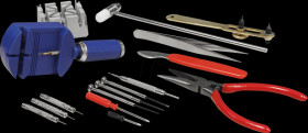 1220084 Watchmaker's tool kit, 16 pieces