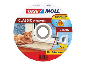 Uszczelka gumowa PROFIL D 100m 9mm biała 55706-00100-00