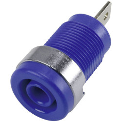 TruComponents 170637 Safety jack socket,vertical 4 mm Blue