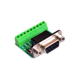 DB9 RS232 RS485 Serial Female to ARK Terminal Block Adapter - Connector - Breakout Board