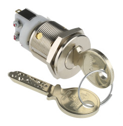 Wyłącznik kluczykowy, SP-CO, 5 A przy 250 V AC 2-Way