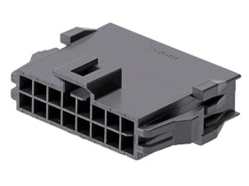 Adapter złącza 2-rzędowe raster: 2.5mm Molex Żeński 201444