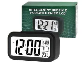 ZEGAR BUDZIK LCD CZARNY ZG21