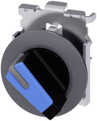 Siemens 3SU10622DF500AA0 3SU1062-2DF50-0AA0 Przełącznik pierścień przedni metalowy, podświetlenie blokada piaskowy szary