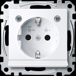 MEG2304-0325 System M, socket outlet, with LED lighting module, active white