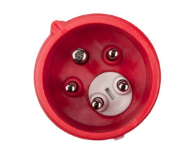 Wtyczka przenośna (zwrotnica faz) 16A 5P 400V czerwona IP44 SHARK 7015-6_b