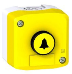 Kaseta szybu do wind XAL-F, do montażu w szybie, 1 przycisk kryty, 1NO XALFKA5511