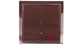 Bis Łącznik Świecznikowy Z Podświetleniem Brązowy Łn-2Bs/24