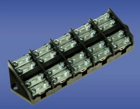 Płytka odgałęźna ZO /35mm2/ 5-torowa czarna ZO-5/35B 19.536