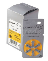 60 x baterie do aparatów słuchowych Power One Varta 10
