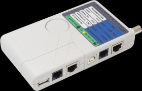GC-N0097 CABLE TESTER 4-1, RJ11/RJ45/BNC+USB