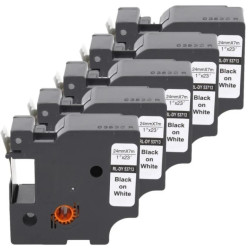 Taśma 5x D1 53713 do drukarki DYMO 24mm 7m biała taśma czarny nadruk /5szt./