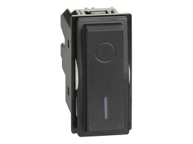 LIVING NOW Wyłącznik 2-biegunowy - 1 moduł - czerń KG4002 LEGRAND