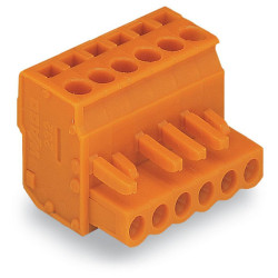 WAGO 232-405/026-000 Female MCS-MIDI 5P 5.08mm Latched Angled Inline