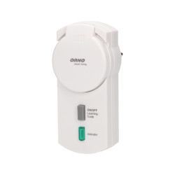 Gniazdo sieciowe zewnętrzne z funkcją ściemniania. sterowane bezprzewodowo. IP44. ORNO Smart Living OR-SH-1703