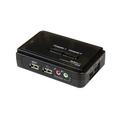 Przełącznik KVM 3.5 mm Stereo SV211KUSB, 2-portowy USB 1 1, StarTech.com VGA