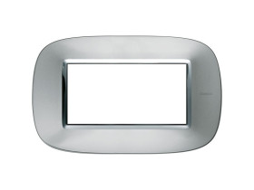 AXOLUTE Ramka 1 pojedyncza owalna 4 moduły AXOLUTE aluminium HB4804XC LEGRAND