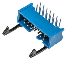 Listwa stykowa PCB 14-pinowe AMP-LATCH raster: 2.54 mm Kąt prosty 2-rzędowe TE Connectivity Otwór przelotowy250 V W