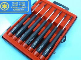 PREC.TORXY 7-SZT (T6,T7,T8,T9,T10,15,20)