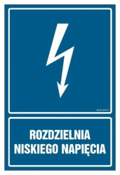 ZNAK - HG033 Rozdzielnia niskiego napięcia 30 x 45 cm PN - Płyta 1mm