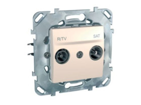 UNICA Gniazdo antenowe RTV/SAT końcowe piaskowy MGU50.454.25Z SCHNEIDER ELECTRIC