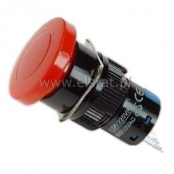 Przycisk chwil. bezp.LAS1-AM-11R 16mm, 1NO, 1NC