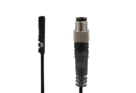 Czujnik magnetyczny na cylinder zaokrąglony rowek 3,75mm O3,6mm 24mm 10-30V DC 80 C 1x PNP NO kabel M8 3-pinowy LED MZR42187