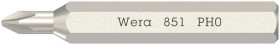 Bity 851/0 Micro do śrub Phillips-Recess, PH 0 x 30 mm, WERA 05058121001