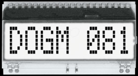 EA DOGM081W-A LCD text module, 48.3 x 12 mm, white
