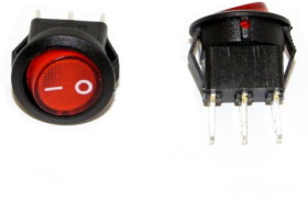 PRZEŁ.<63> CZERWONY PODŚWIET.3A/250VAC
