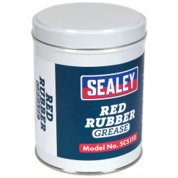 Sealey SCS110 Red Rubber Grease 500g Tin
