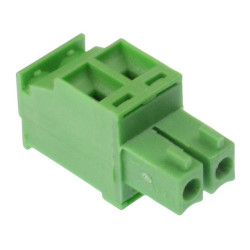 2-Way 3.81mm Vertical Pluggable Terminal Block Green 8A 300V