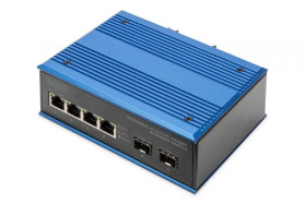 Przemysłowy switch 4+2 -Port Gigabit Ethernet Switch4 Port GE RJ 54, 2 GE SFP Port DN-651148