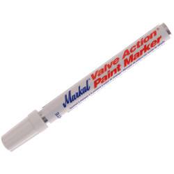 Markal MRK-96800C Valve Action Paint Marker White