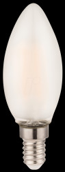 539 630 Filament LED bulb candle C35 frosted E14 4W 470lm 2700K