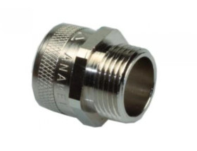 Dławik ANACONDA STRAIGHT FIXED FITTING IP54 PG48 MALE FOR FCD/FCE 50, NICKELPL. BRASS 2602480