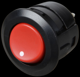 DS 059 SR Rocker switch, 3 A - 250 V, 2-pin rocker, red