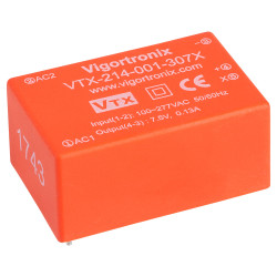 Vigortronix VTX-214-001-307X 1W HIGH PERFORMANCE AC-DC CONVERTER 85-305V - 7.5V