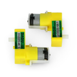 Silnik DC Dagu DG02S-1P 48:1 3V kątowy - 2 szt.