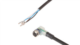 Złącze Do Samokonfekcjonowania M8 Kątowe Żeńskie Druga Końcówka Niezarobiona...