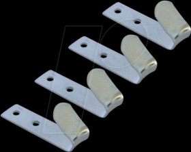 Trailer - tarpaulin hooks, metal, 4 pieces